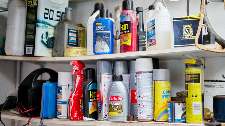 Messy garage badly in need of organization