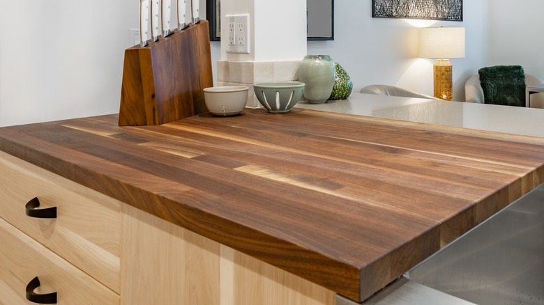 butcher block countertop