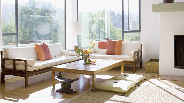 Natural light in living room