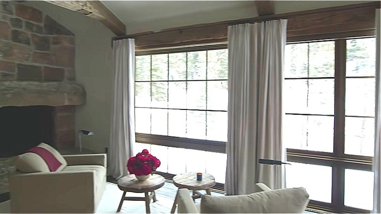 Floor-to-ceiling curtains