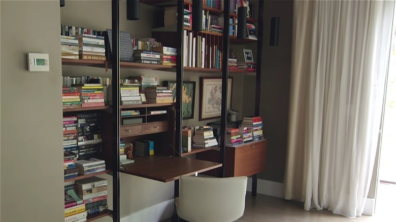 Chelsea Handler bedroom bookcase 