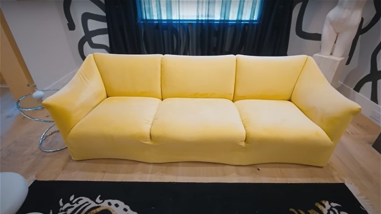 yellow couch