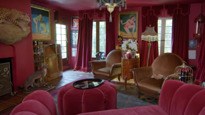 red and pink velvet room