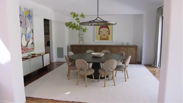 Kris Jenner modern dining room