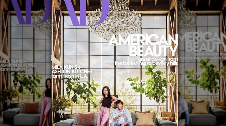 Architectural Digest featuring Mila Kunis and Ashton Kutcher