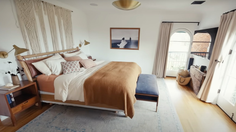 Bellisario and Adams neutral bedroom