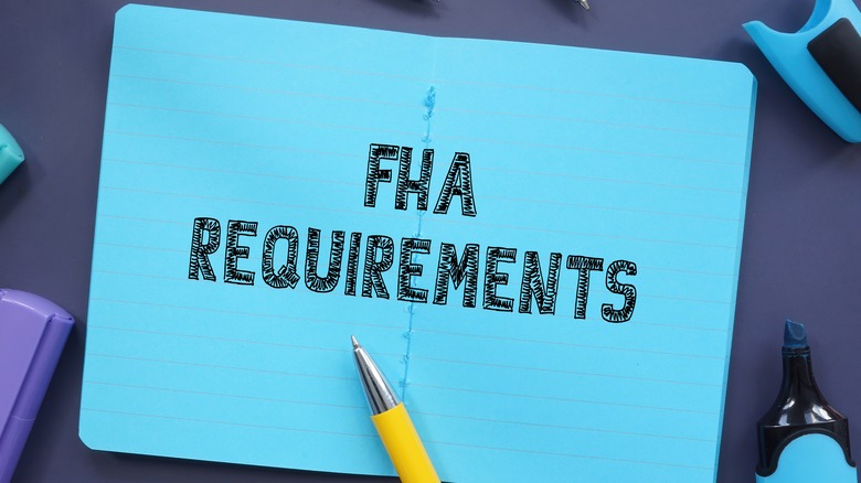 Notepad with FHA Requirements