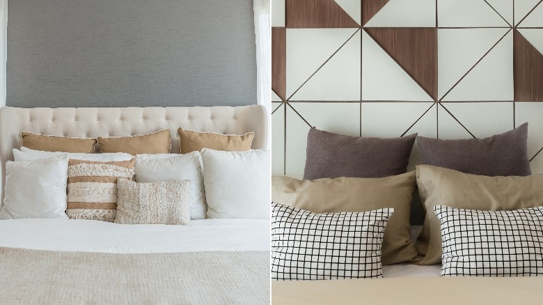 Split image of pillow combinations