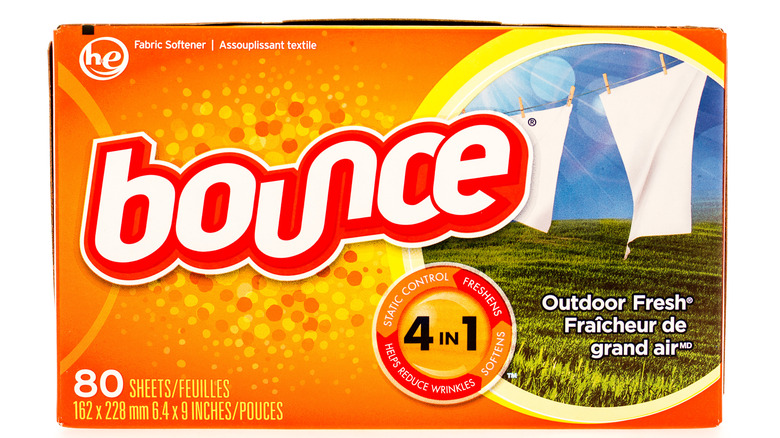 Box of Bounce dryer sheets