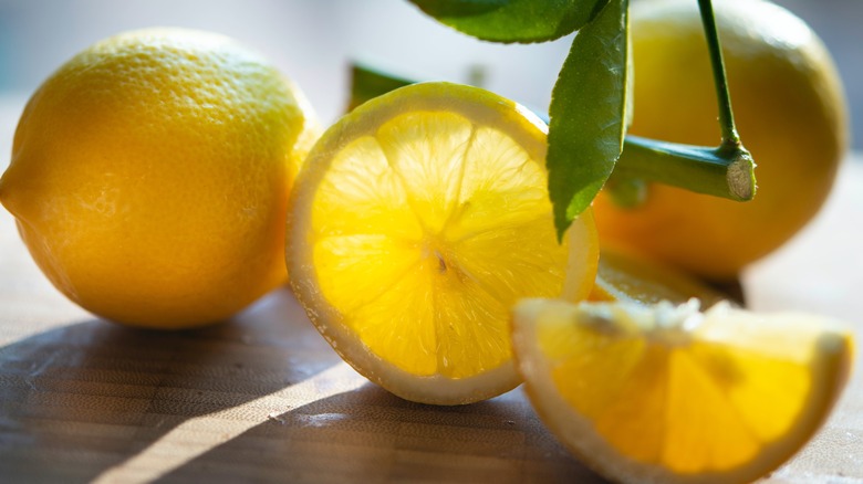 Lemons on counter