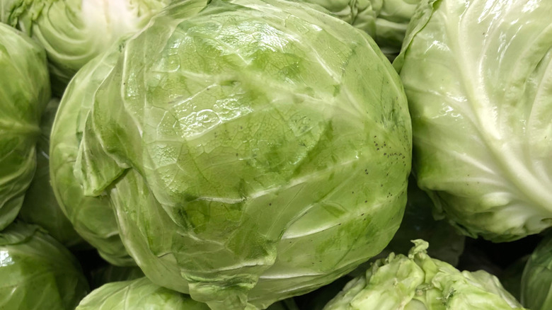 several cabbages