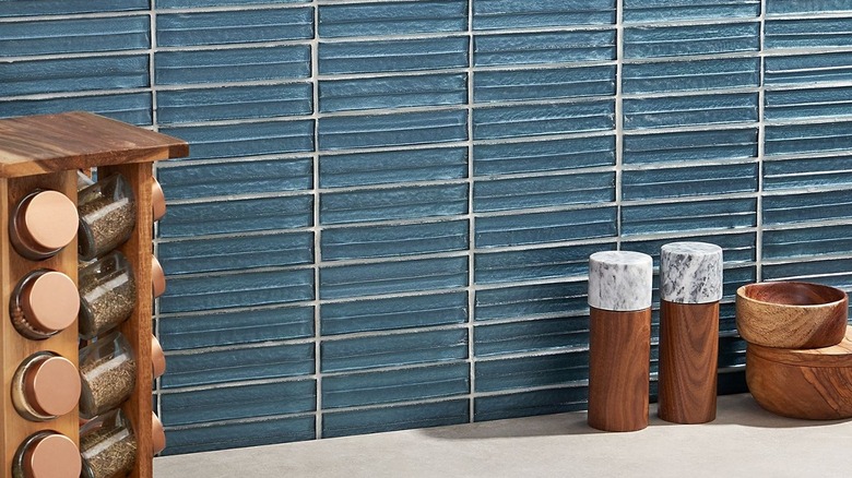 Thin subway tile