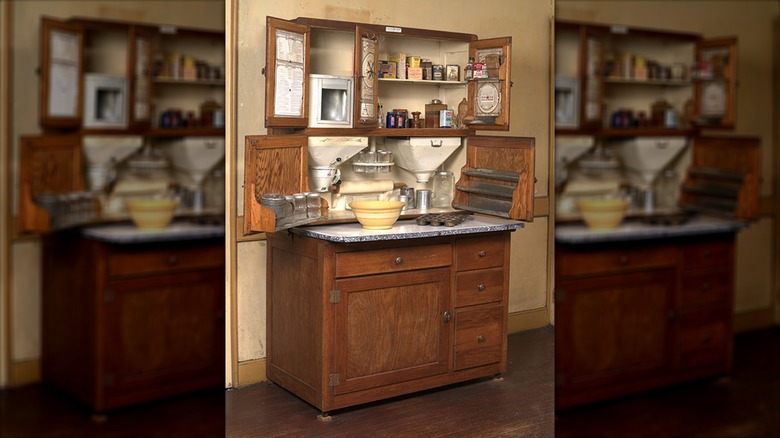 Open Preserved Hoosier Cabinet