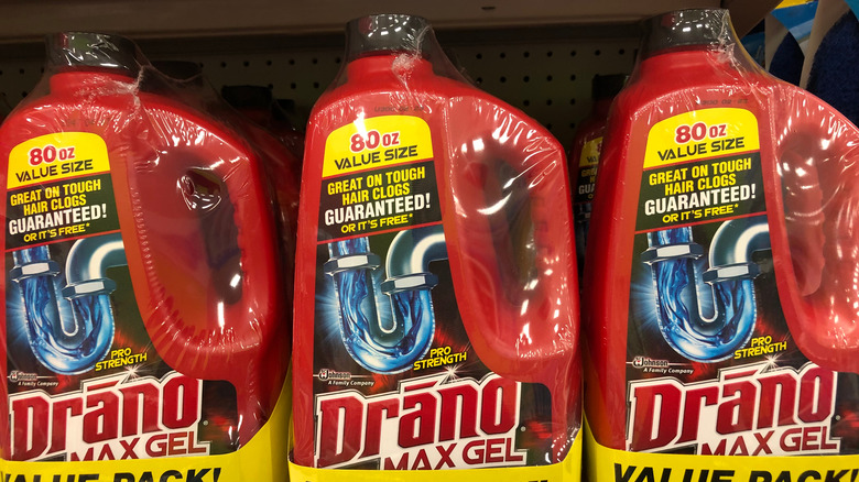 Bottles of Drano