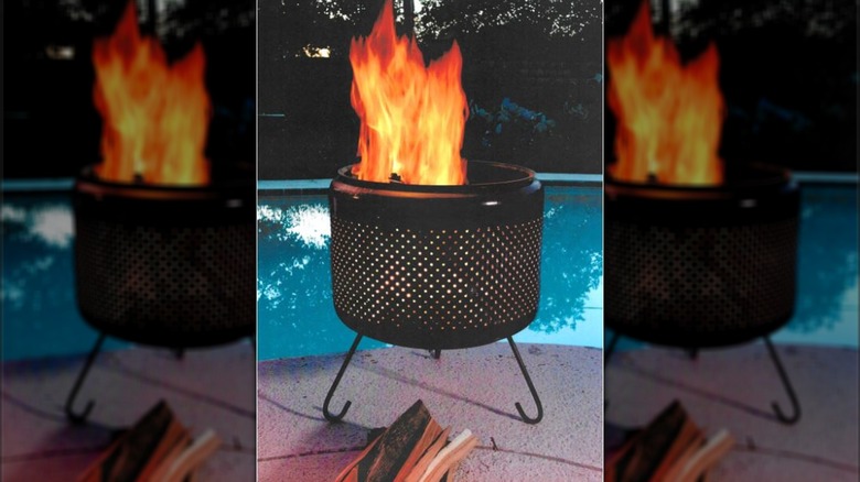 Painted fire pit