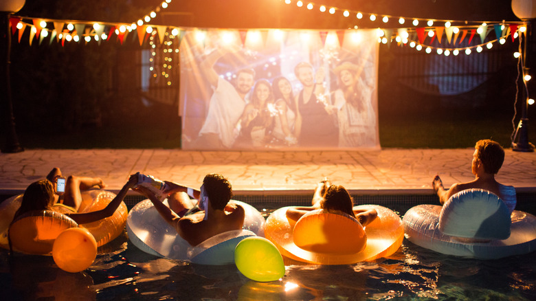 movie theater pool area