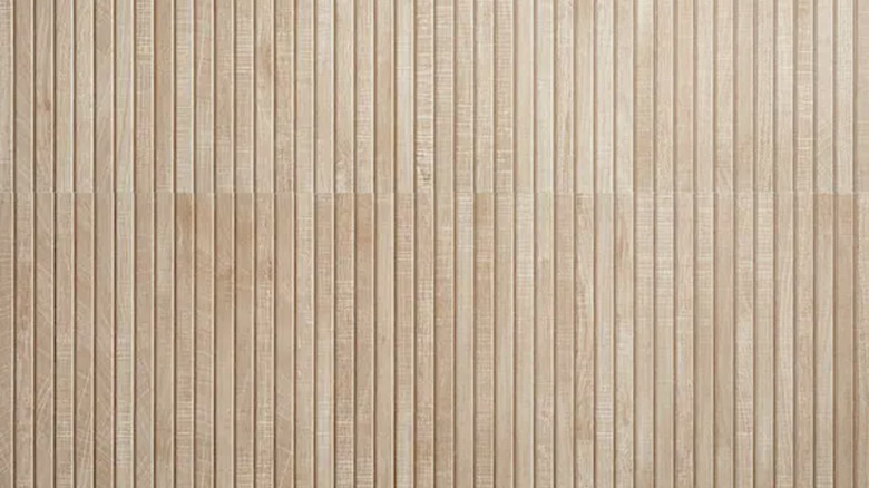 fluted wood paneling