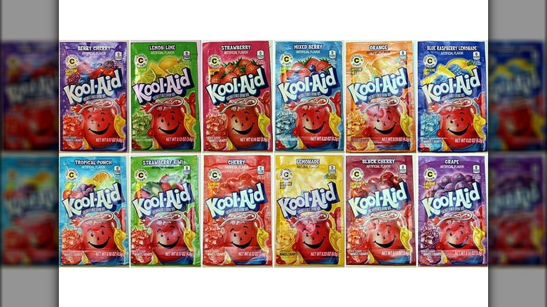 assortment kool-aid powder packets