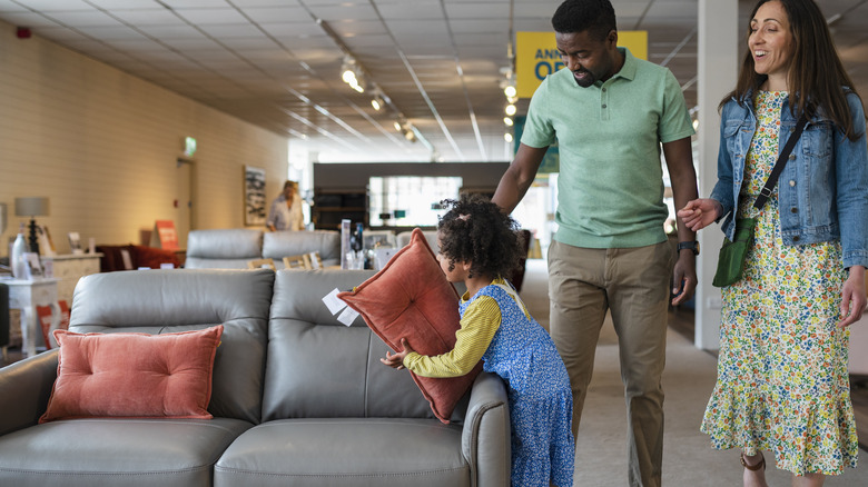 family sofa shopping