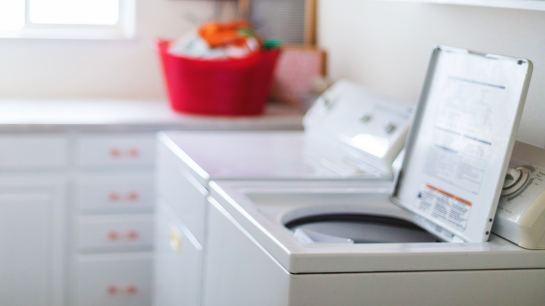 White washer and dryer 