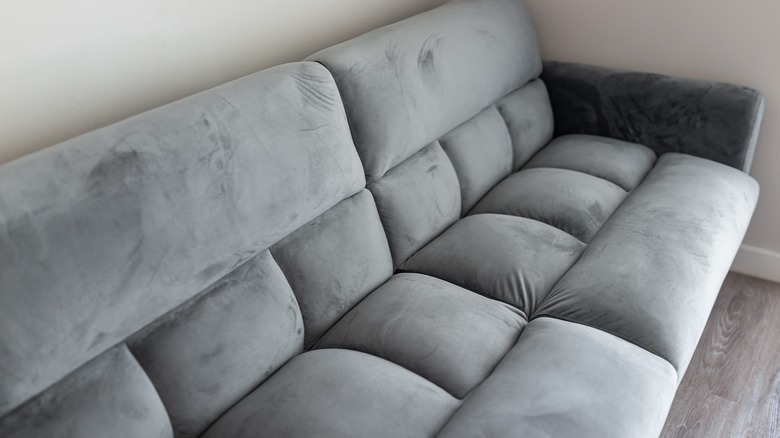 clean microfiber couch