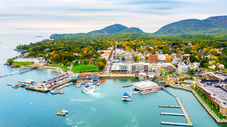 View of Bar Harbor, Maine