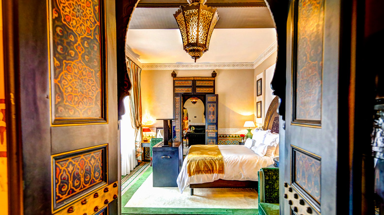 Interior space in a Moroccan style