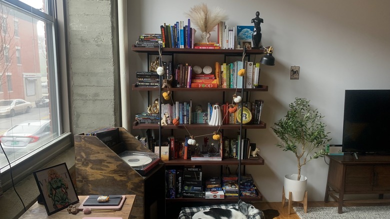 Wooden bookcase