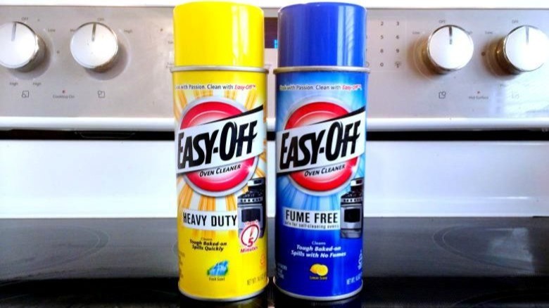 Two cans of Easy-Off
