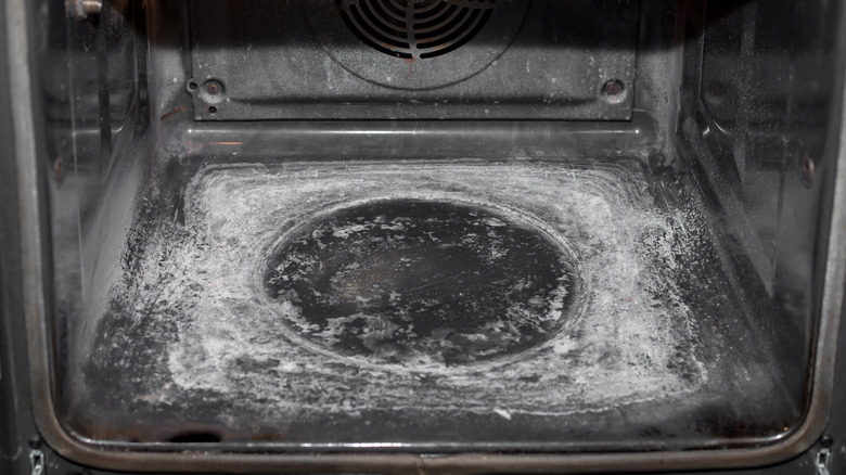 The aftermath of oven self-cleaning