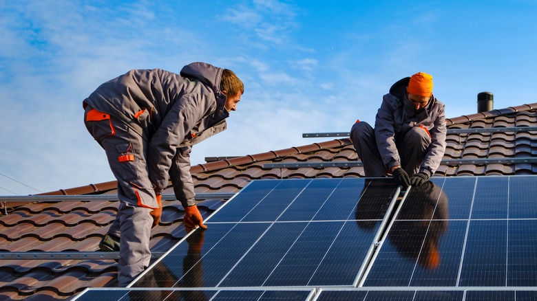 solar panel installation