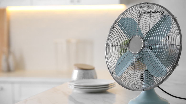 small fan indoors