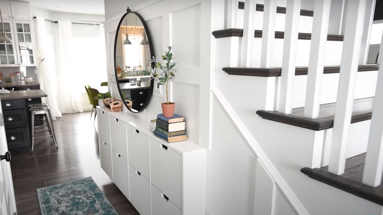 hallway wall storage