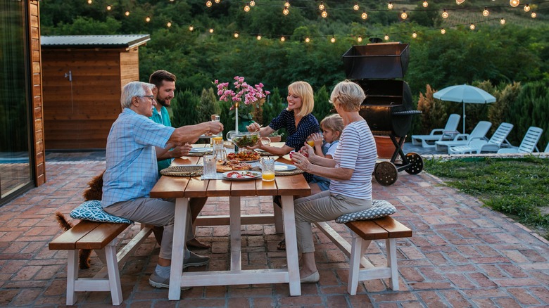 friends around a table 