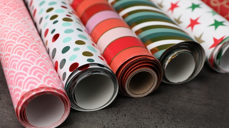 Wrapping paper rolls