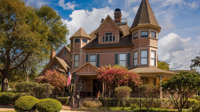 Victorian mansion and grounds