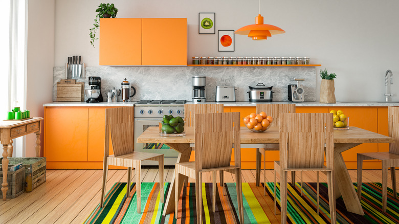 colorful kitchen