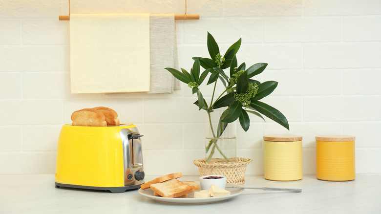 Toaster on counter