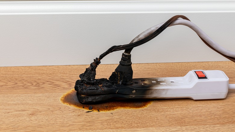 Burnt power strip 