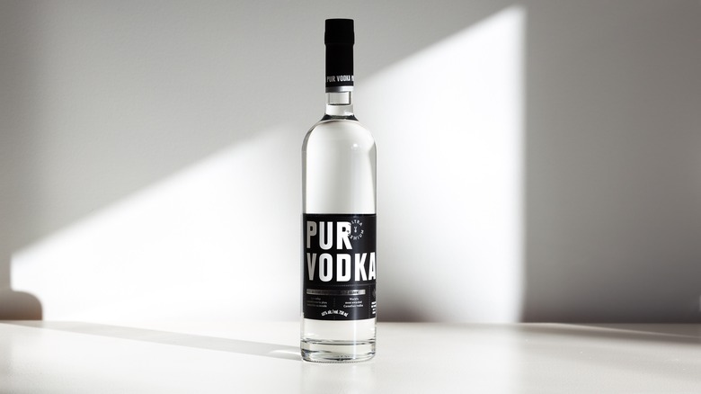 bottle of vodka