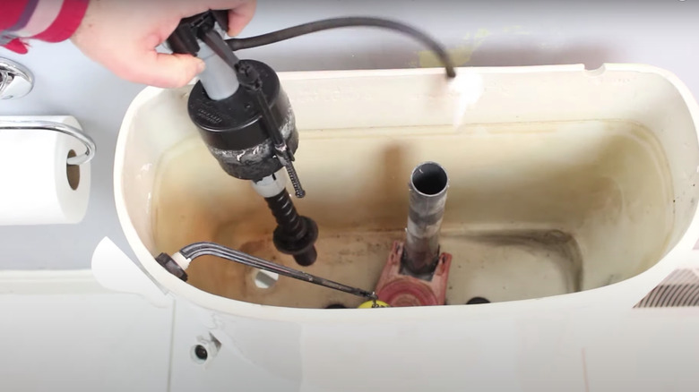 Replacing toilet fill valve