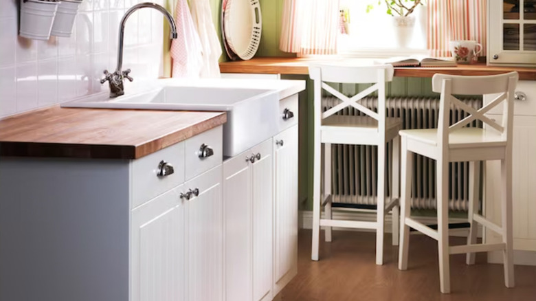 white cross back bar stools