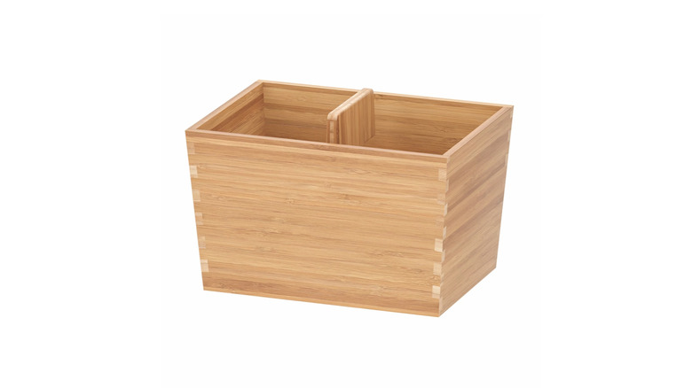 wooden variera box from IKEA