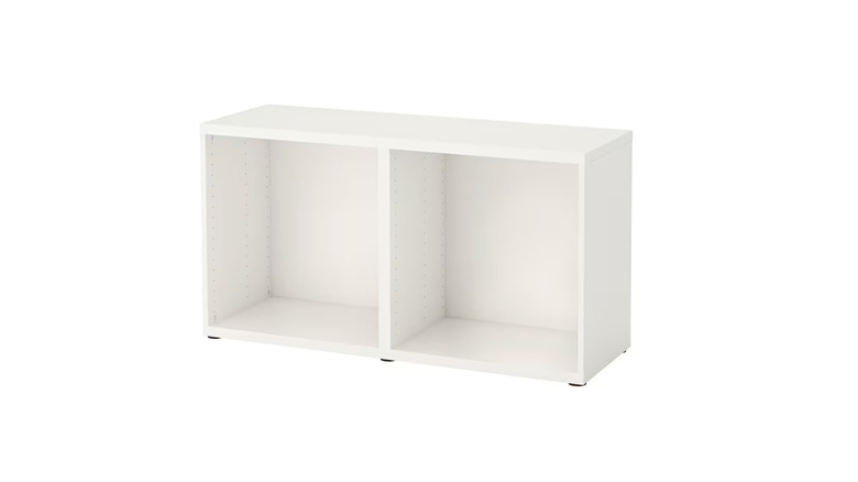 white ikea besta shelf