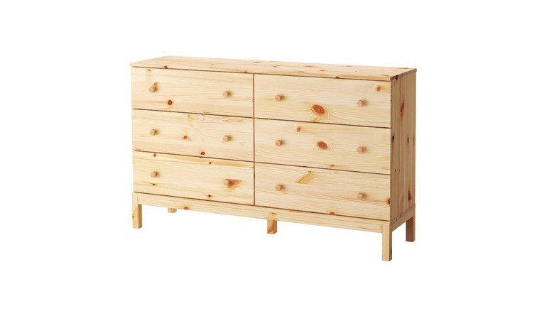 tarva 6-drawer wood chest