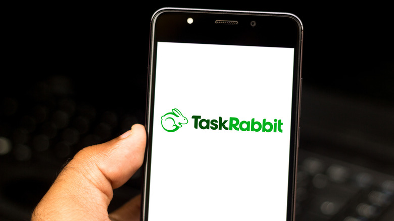 TaskRabbit app on phone