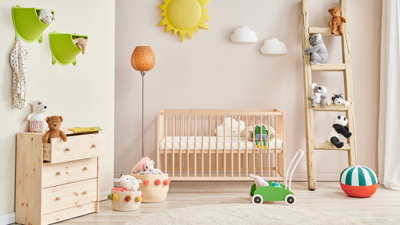 neutral colored baby nursery