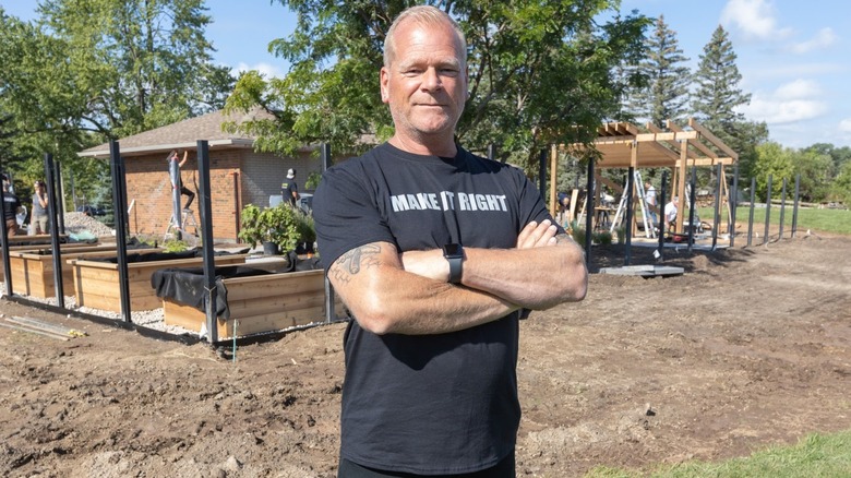 Mike Holmes facing the camera and smiling