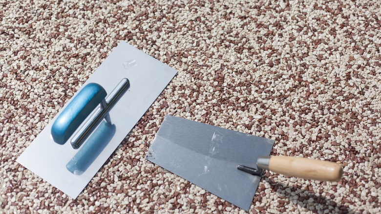 tools for installing exposed aggregate