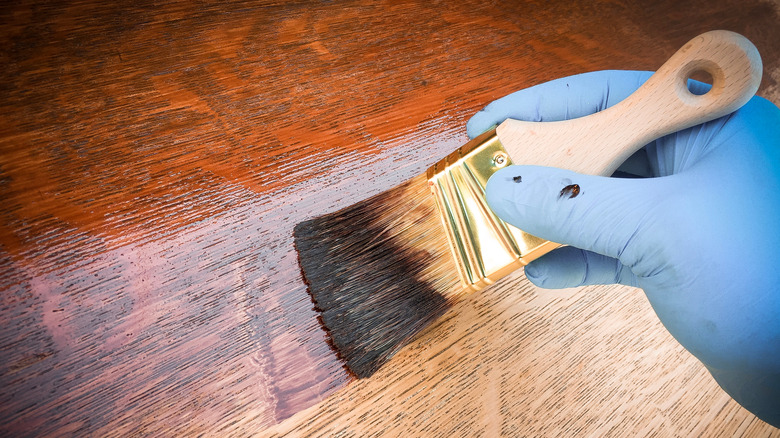 refinish stain wood floor